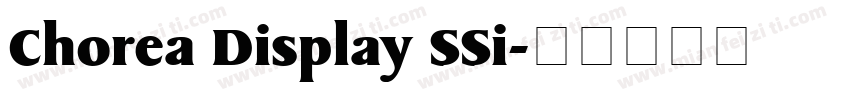 Chorea Display SSi字体转换